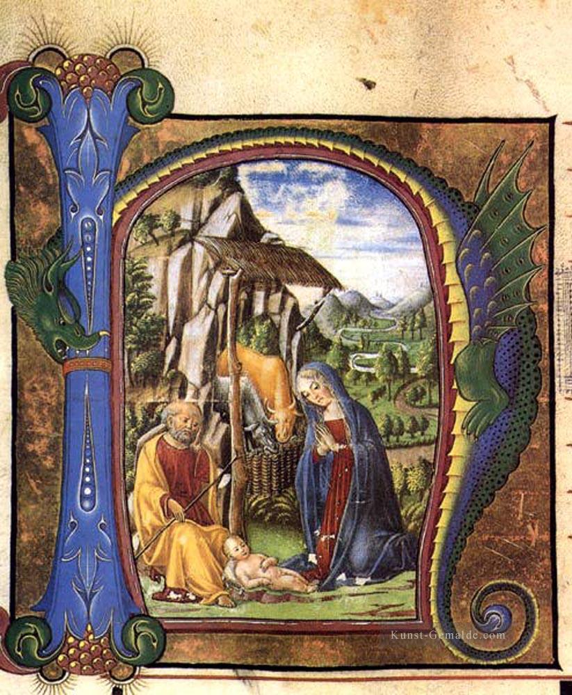 Geburt 1460 Sieneser Francesco di Giorgio Ölgemälde